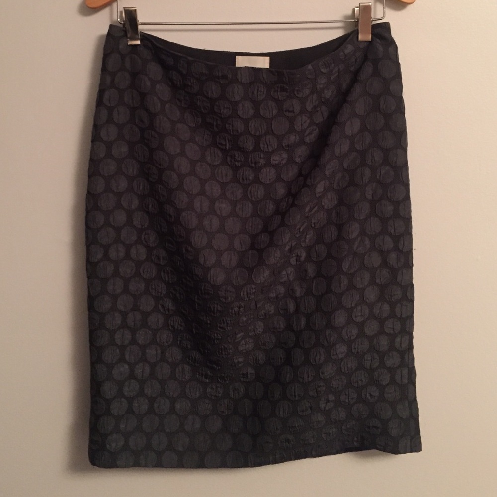 MAEVE Anthropologie skirt dark Green Polka Dots‎